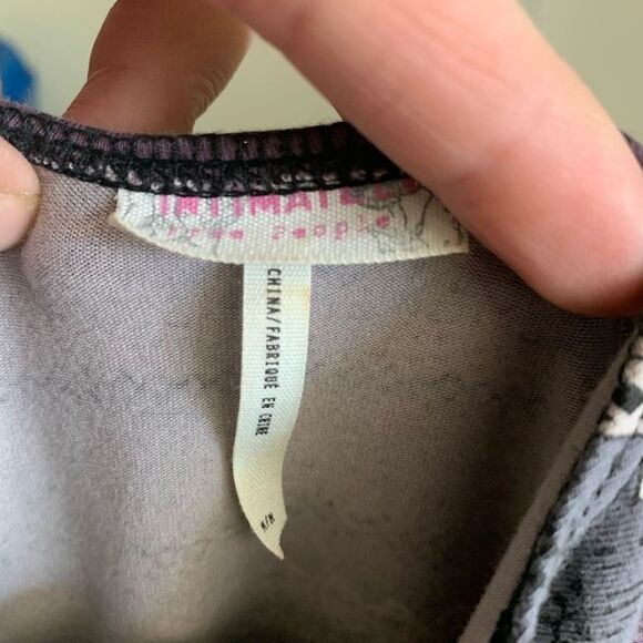 Free People Intimately boho striped scoop neck M bodycon dress - Picture 4 of 4